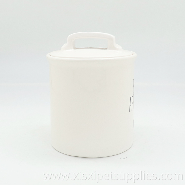 Quality Nice Pet Food Storage Pet Supplies Dog Ceramic Jar